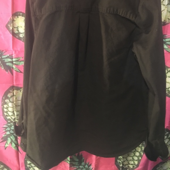 Olive Green Button Down Old Navy Shirt Size L - Picture 4 of 4